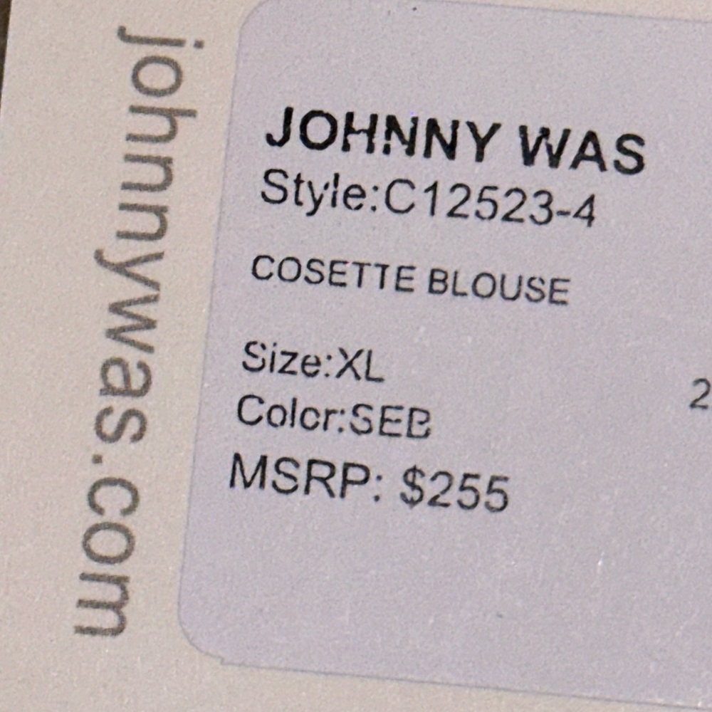 💚💙Gorgeous Johnny Was Aqua Green Blouse! - Picture 7 of 13